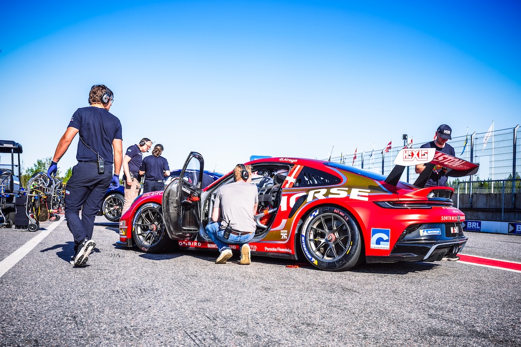 Gustav Krogh jagter revanche på Gelleråsen.
(Foto: Porsche Carrera Cup Scandinavia)